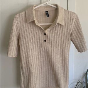 Lightweight sweater material Zara polo